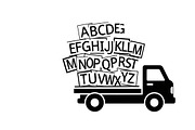 Cute baby toy truck design featuring, an Illustration by Amazin_art (Thumbnail 20 of 33)