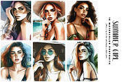Summer Girl, a Person Illustration by Digital Art Creations (Thumbnail 1 of 8)