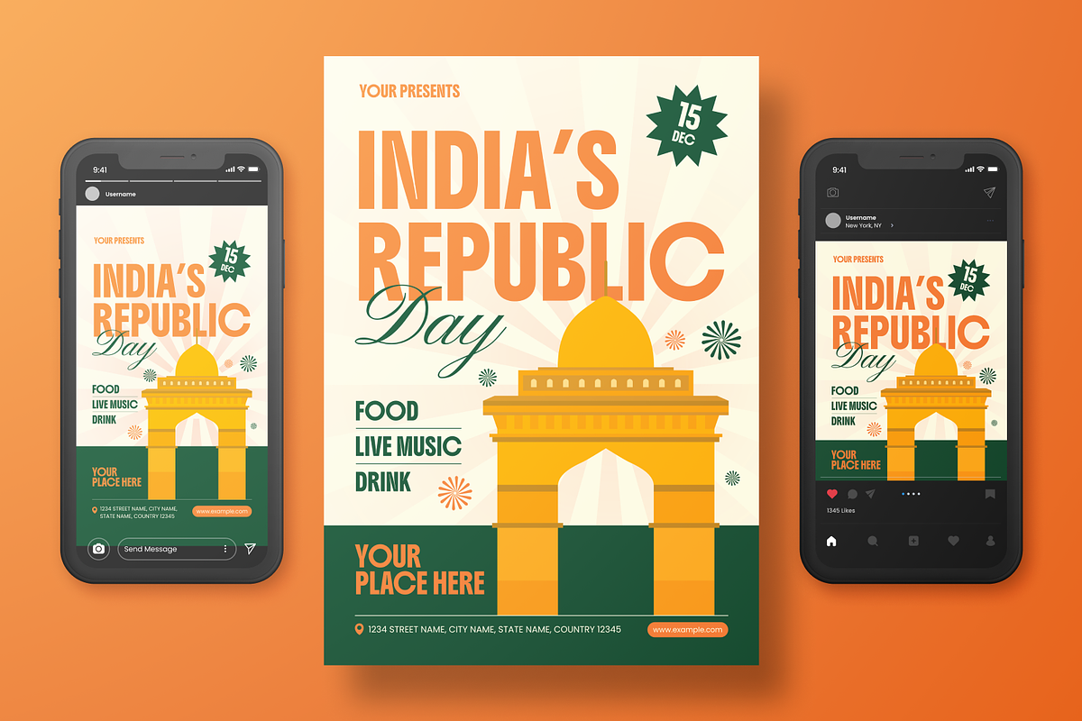 India’s Republic Day Flyer Set, a Flyer Template by Annora Studio (Photo 5 of 6)