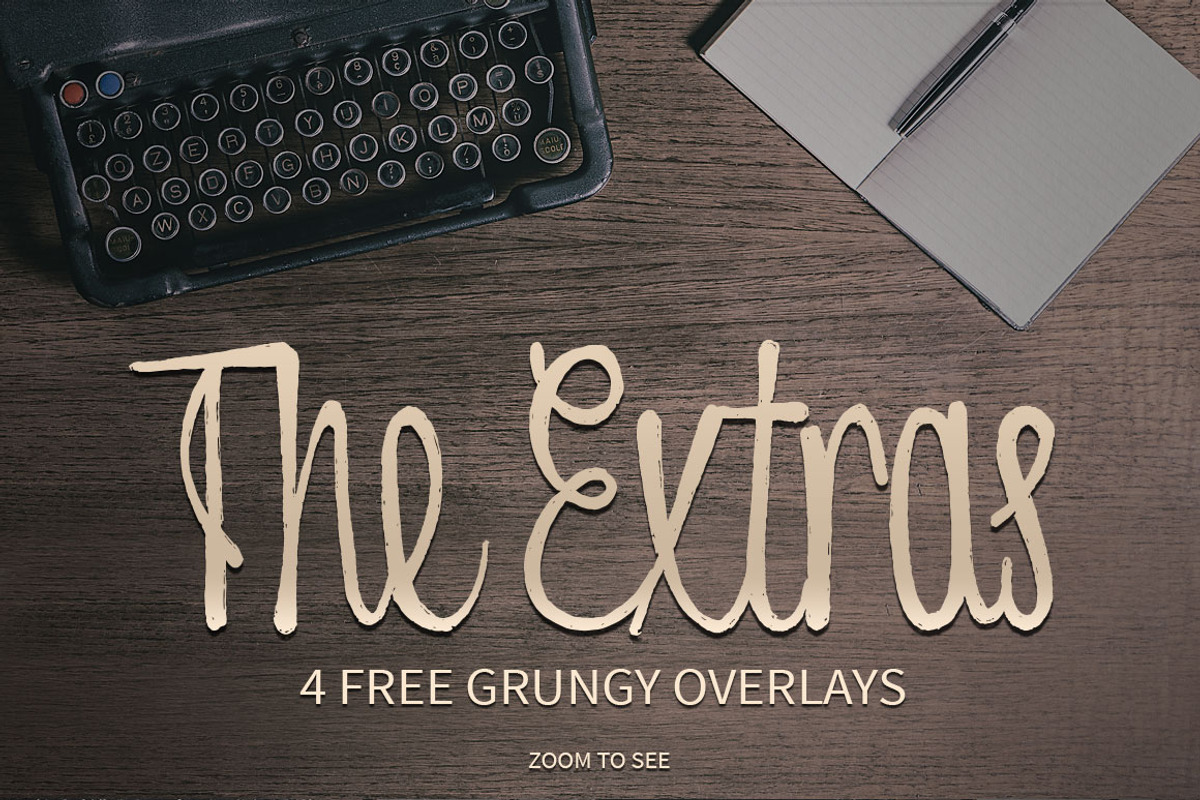 Melancolie Font + Extras preview 4