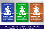 Christmas Party Flyer Template, a Flyer Template by Four C Graphic (Thumbnail 3 of 10)
