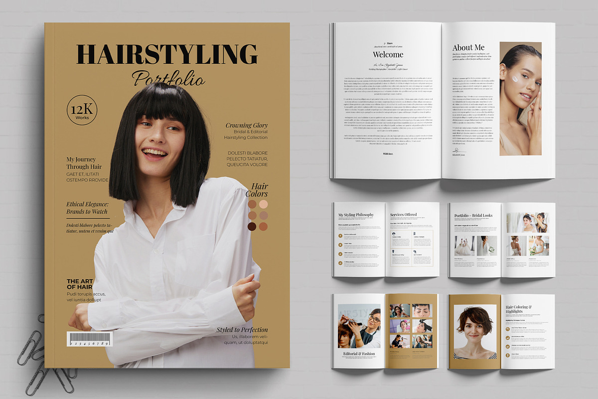 Hairstyling Portfolio Template