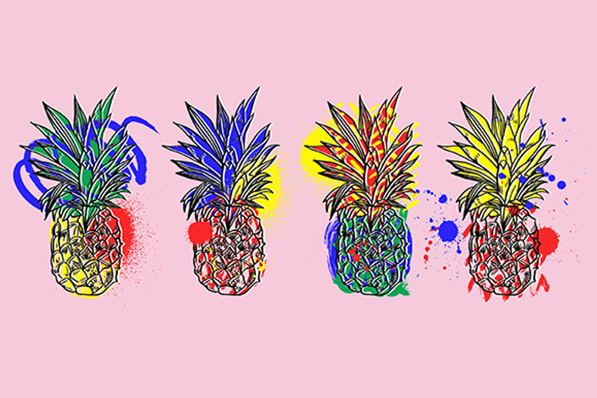 PINEAPPLE SET, a Decorative Illustration by Tanya Akhmett (Photo 4 of 9)
