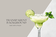 Watercolor Classic Cocktails Clipart, a Decorative Illustration by ThaismotaCreativeCo (Thumbnail 6 of 6)