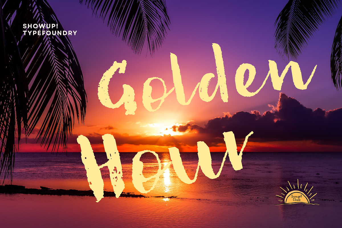 Beauty Sunset, a Script Font by ShowUp! Studio (Photo 8 of 9)