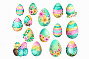 Watercolor Easter Egg Clipart, an Illustration by Libby Wishes (Thumbnail 2 of 7)