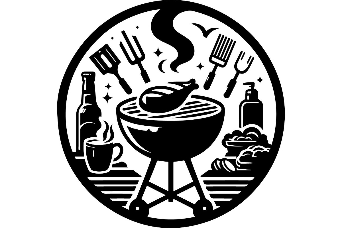 Summer BBQ Grill SVG Set, an Object Graphic by Designer_Momina (Photo 3 of 13)