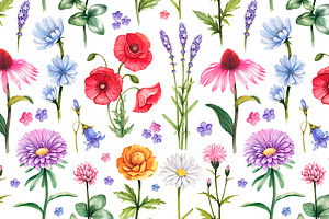 Watercolour wild nature