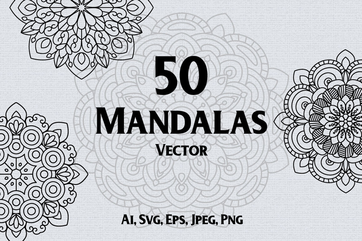 50 Mandalas, an Object Graphic by Elinorka (Photo 1 of 3)