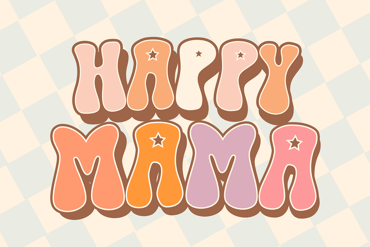 Groovy Star is a groovy font, a Sans Serif Font by Brown Cupple (Photo 3 of 6)