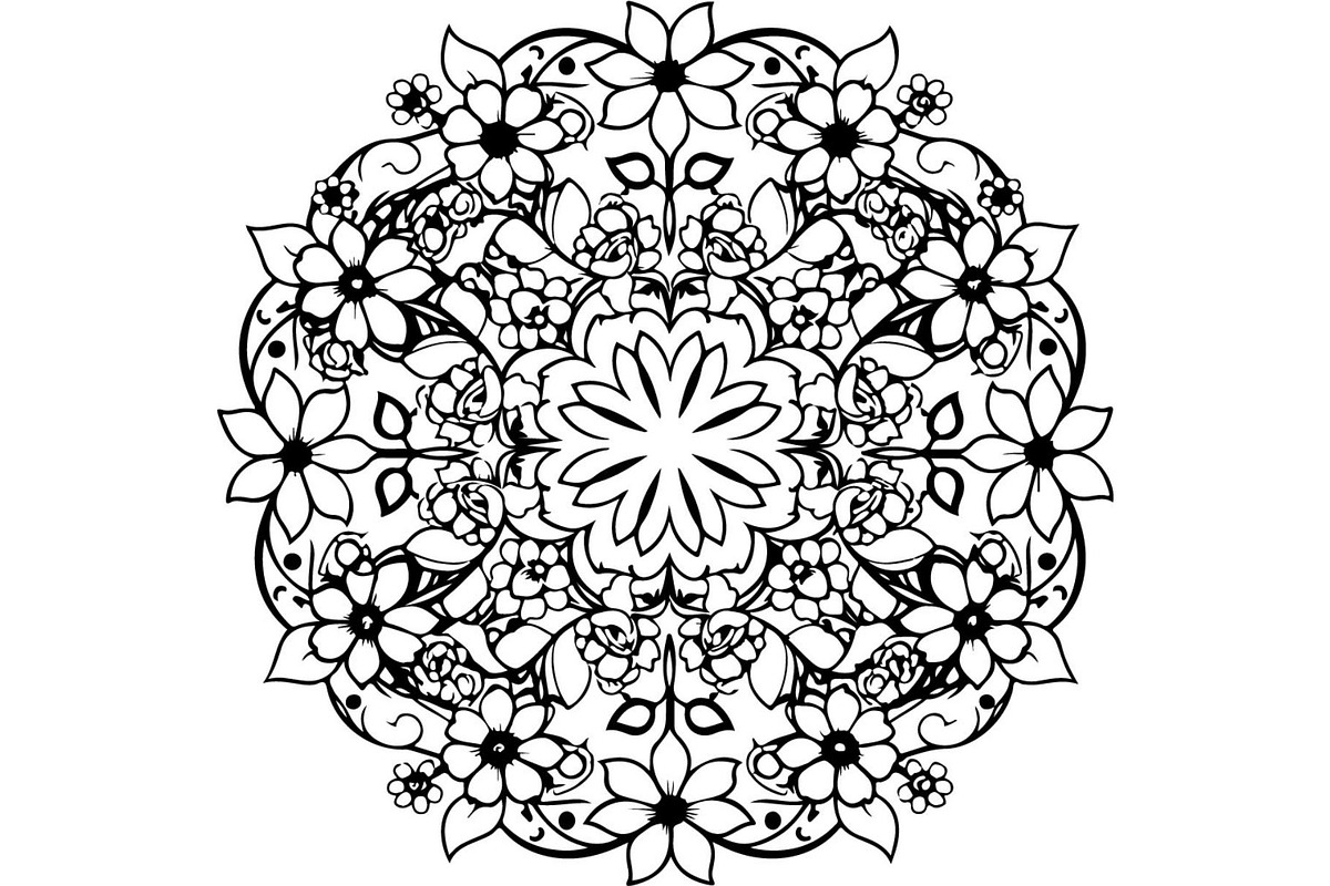 Floral Mandala, an Object Graphic by Designer_Momina (Photo 13 of 19)