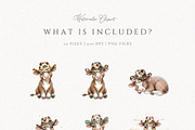 Cowboy Hareford Cow Western Baby, an Animal Illustration by Invite to Clipart (Thumbnail 5 of 7)