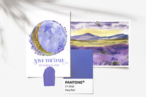 Lavender Story Watercolor Set