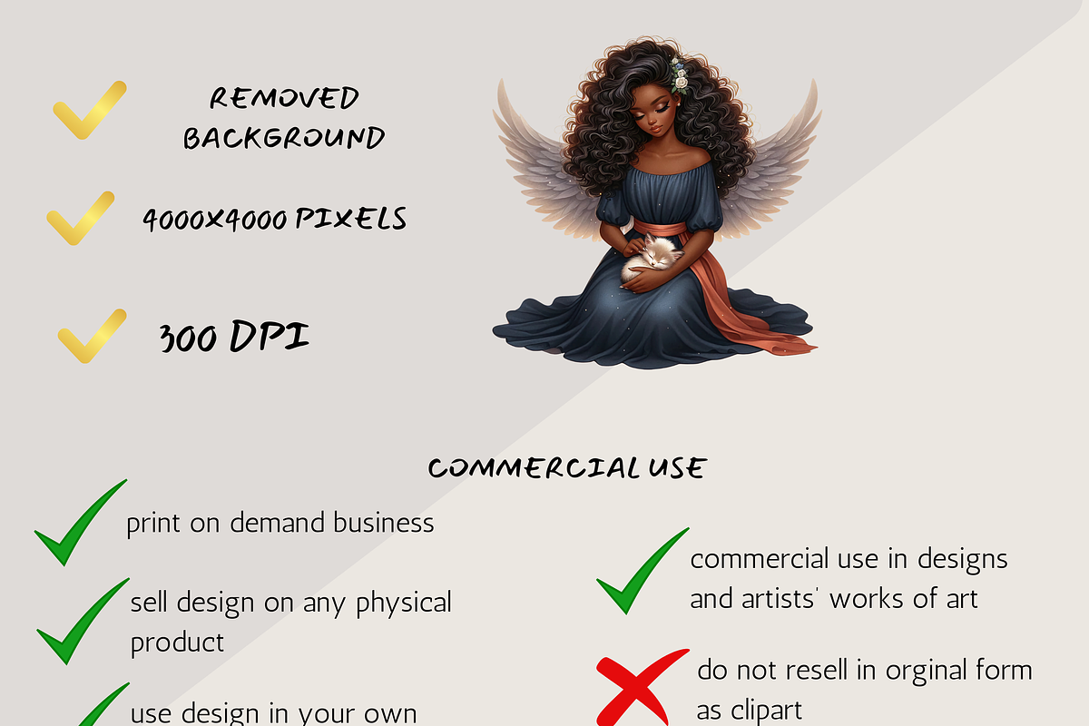 TERRACOTTA ANGELS CLIPART PACK, a Person Illustration by Daring Digies (Photo 5 of 7)