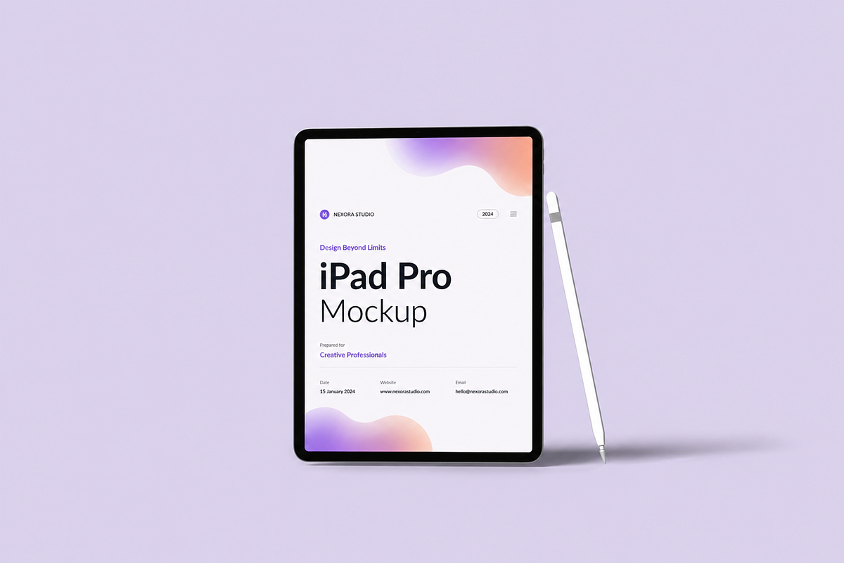 High Quality iPad Pro Mockup, an iPad Mockup by Custom.scene (Photo 4 of 5)