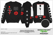 SWEATSHIRT MOCKUP + POCKET, a Merchandise Mockup by DaldSgh (Thumbnail 1 of 10)