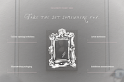 Art Gallery Clipart, Museum Ink Set, an Object Illustration by The October Creative (Thumbnail 10 of 13)