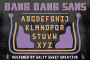 BANG BANG SANS - A Bold Display Font, a Sans Serif Font by Salty Sweet Creative (Thumbnail 2 of 4)