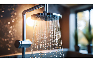A luxurious modern shower with water, an Architecture Photo by Igor Tichonow