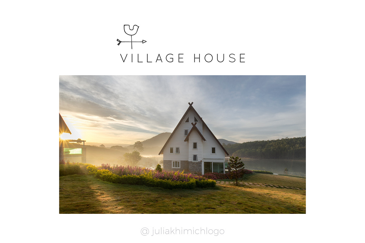 Logo Pack Volume 13. Cottage Rentals, a Branding & Logo Template by Mint Air Studio (Photo 19 of 21)