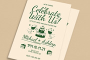 Vintage Handdrawn Wedding Invitation, an Invitation Template by VectorVactory (Thumbnail 3 of 3)