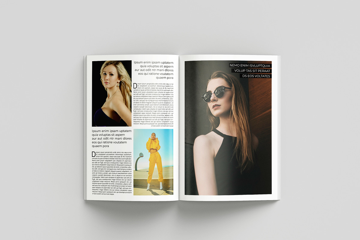 Minimal Fashion Magazine Template, a Magazine Template by retrographix (Photo 15 of 17)