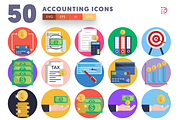 50 Accounting Icons, an Outline Icon by Dighital (Thumbnail 1 of 10)