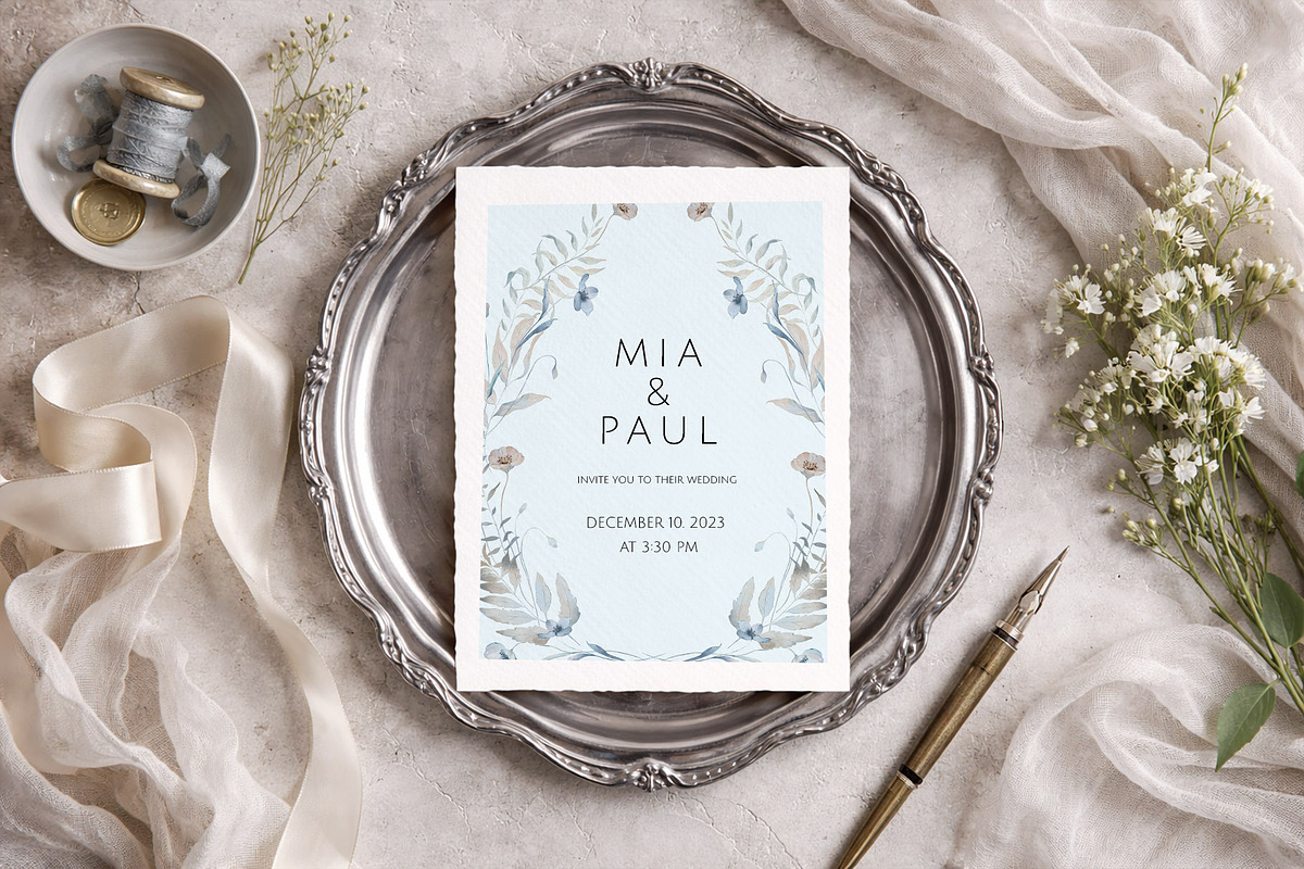 EARLY WINTER watercolor floral set, a Seasonal Illustration by Yuliia Lashevska (Photo 5 of 13)
