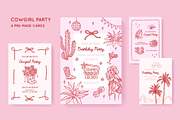 Cowgirl Party Invitation Templates, an Invitation Template by Viaireshop (Thumbnail 1 of 3)