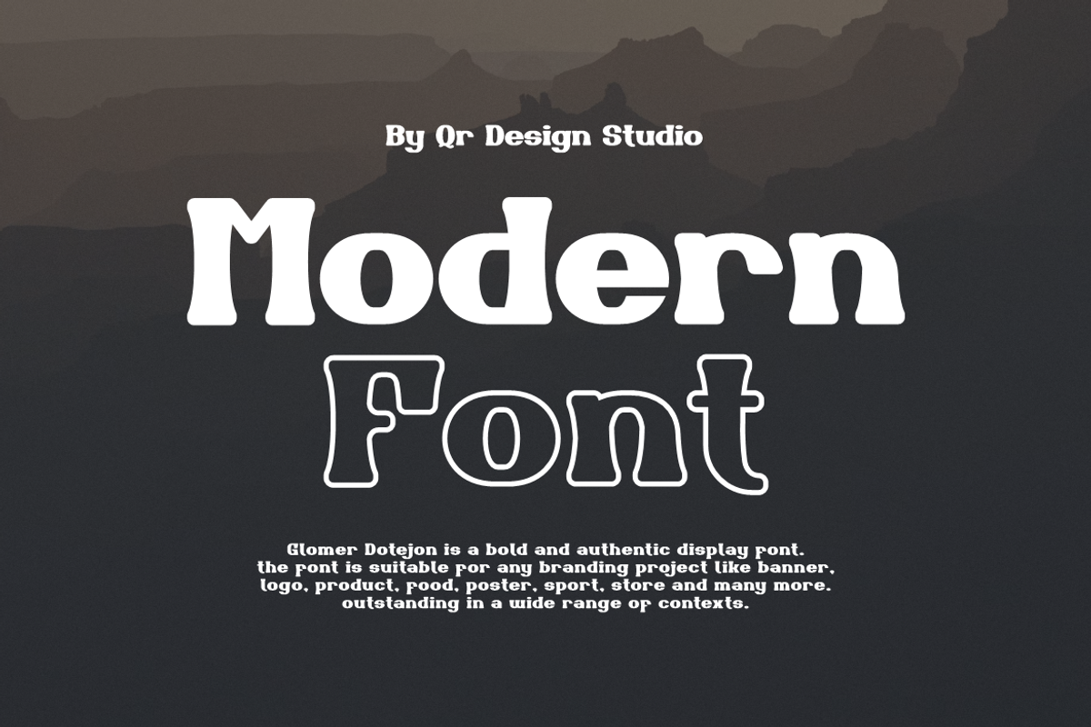 Glomer Dotejon - College Font, a Serif Font by QR Design Studio (Photo 5 of 9)