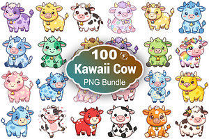 Cute Cow Clipart, an Animal Illustration by Forhadx5