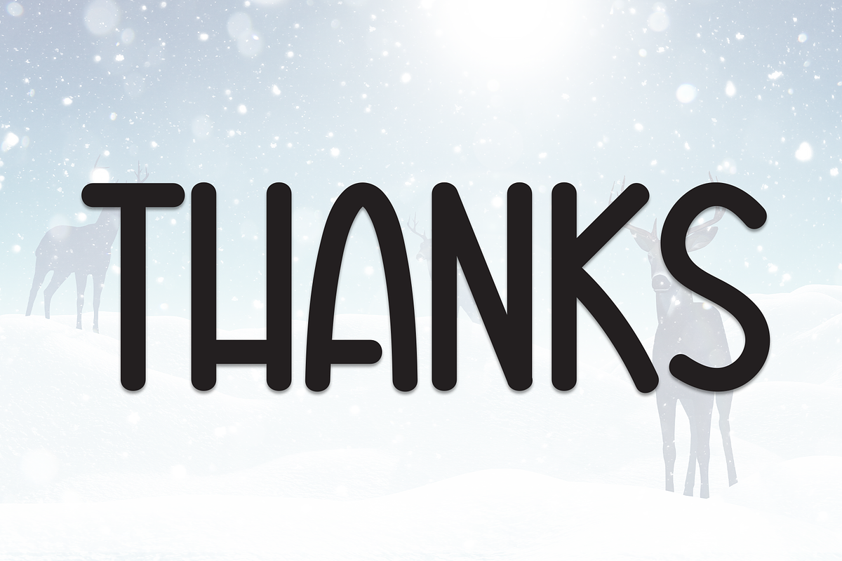 Winter Reindeer | Script Font, a Script Font by Scratchones (Photo 8 of 8)