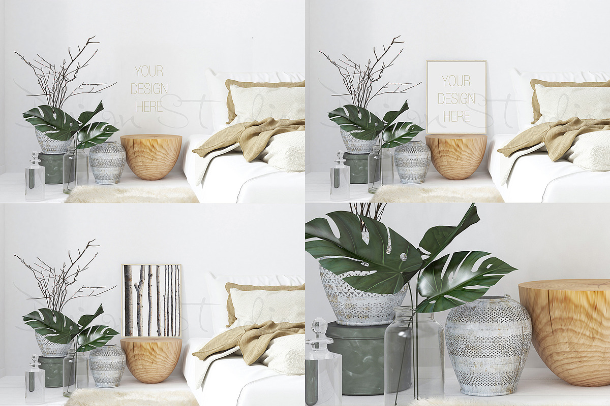FRAME MOCKUPS BUNDLE, 10 SMART PSD, a Product Mockup by HisariDS Mockup Design (Photo 2 of 11)