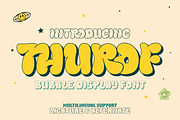 Thurof - Bubble Font, a Handwritten Font by twinstd (Thumbnail 1 of 10)