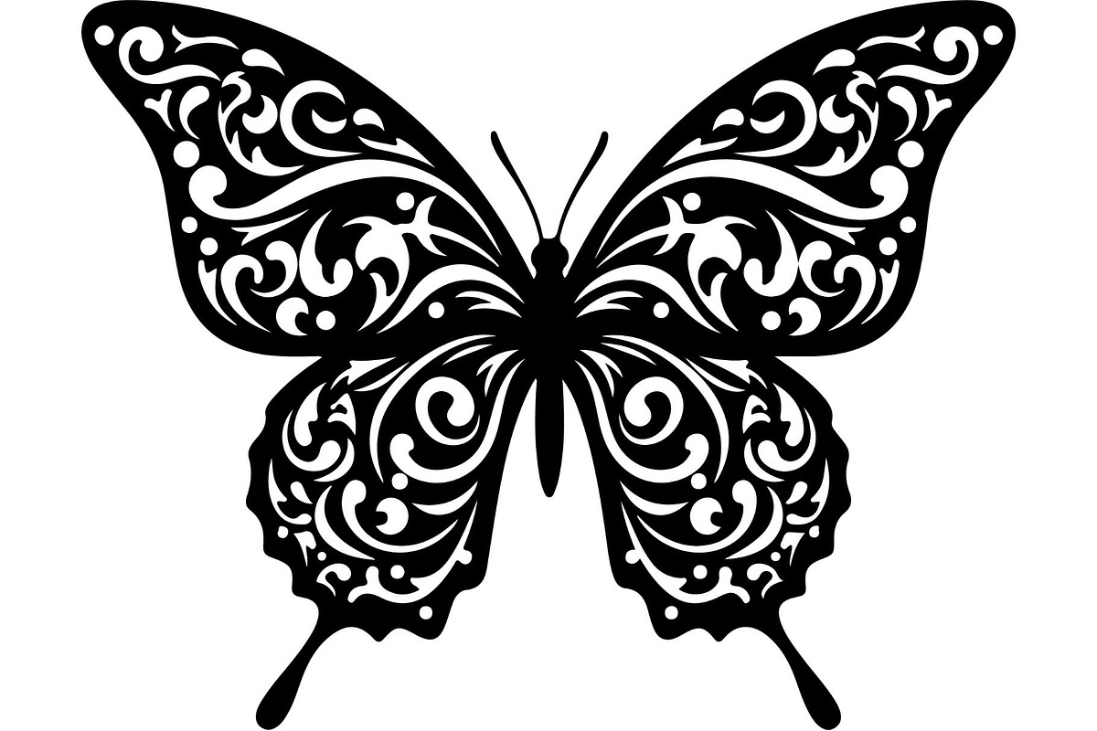 Elegant Butterfly Silhouette, an Object Graphic by Designer_Momina (Photo 6 of 20)