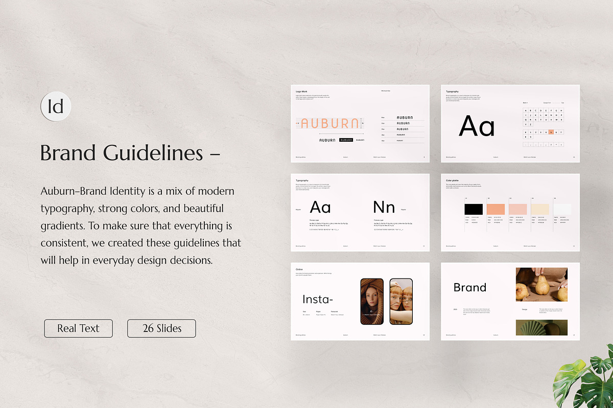 Auburn – Brand Guidelines, a Presentation Template by S A N D Y (Photo 2 of 10)