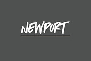 Newport | A Beachy Handwritten Font, a Sans Serif Font by Jen Wagner Co (Thumbnail 1 of 8)