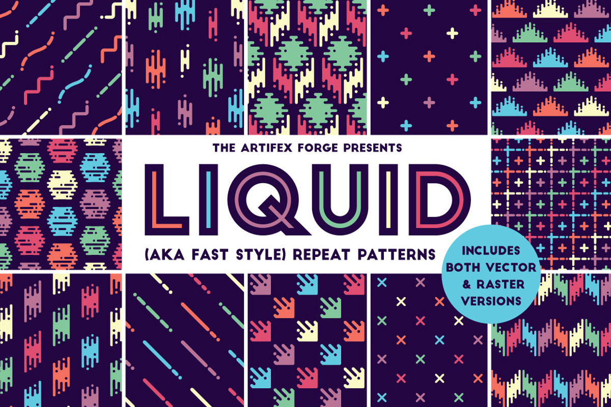 Liquid Repeat Patterns, a Pattern Graphic by The Artifex Forge (Photo 1 of 11)
