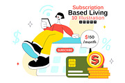 10 Subscription Based Living, a Technology Illustration by denayunebgt (Thumbnail 1 of 4)