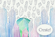 Crystal Watercolor, an Illustration by Jukari_sun (Thumbnail 5 of 5)