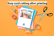 Printable Birthday Greeting Card,7x5, a Card Template by Print Haven (Thumbnail 3 of 5)