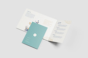 **A4 Trifold Brochure Mockup**  This, an Advertising Mockup by YurnalisPerix (Thumbnail 2 of 5)