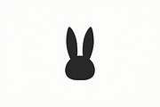 Simple Bunny Head Silhouette Pack, an Illustration by Designs_River (Thumbnail 4 of 7)