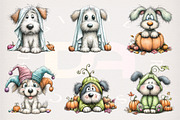 Whimsical Halloween Dog Clipart, a Transportation Illustration by Digital Artistic99 (Thumbnail 2 of 7)