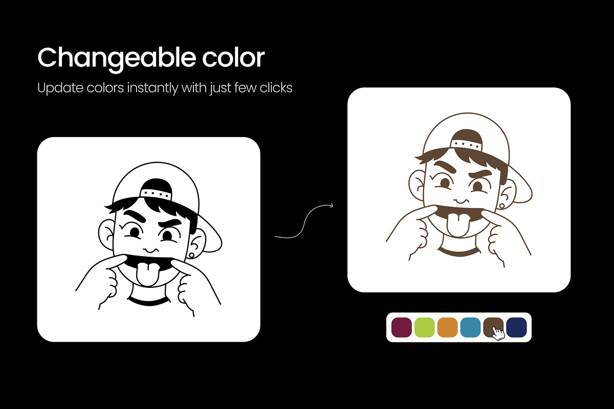 240 Facial Expressions Icons, an Outline Icon by Prosymbols (Photo 7 of 15)