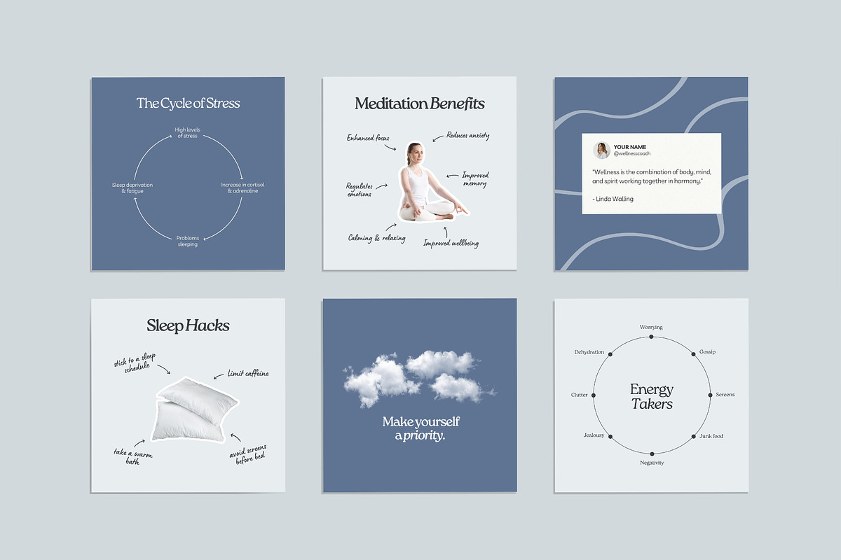 Wellness Coach Template - Canva, a Social Media Template by Willoe Studio (Photo 4 of 12)