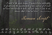 Remsen Script, a Script Font by Three Islands Press (Thumbnail 4 of 5)