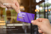 Business Card in a hand Mockup, a Print Template by PrimeMockup (Thumbnail 8 of 12)