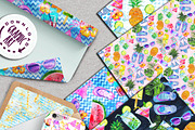 Summer Party Seamless pattern, a Pattern Graphic by Download Graphic Art (Thumbnail 3 of 10)