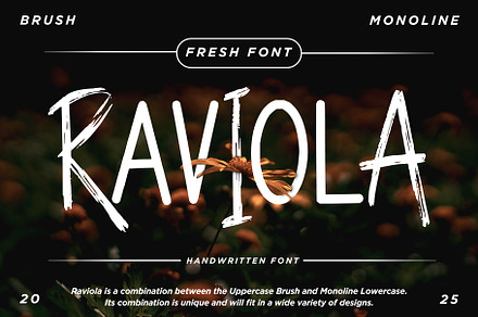 Raviola – A Handwritten Brush Font